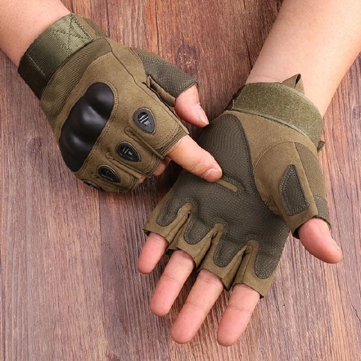 Fingerless Men's Gloves Military Tactical Gloves Outdoor Sports Shooting Hunting Airsoft Motorcycle Cycling Gloves Half Finger