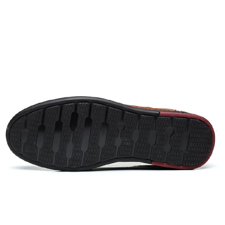 2025 Newly Men's Summer Loafers Shoes Genuine Leather Soft Man Casual Slip-on Cutout Shoes Cowhide Summer Loafers
