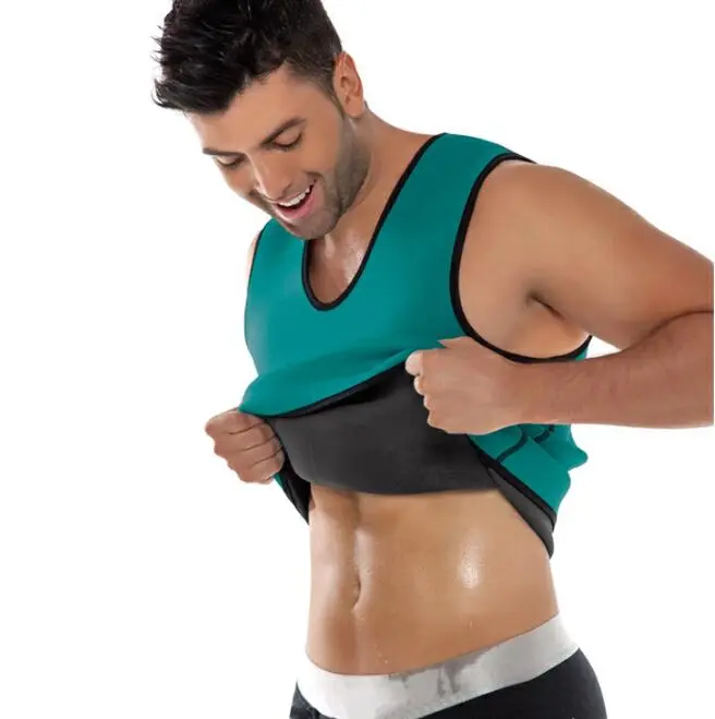 Slimming Belt Belly Men Vest Body Shaper Neoprene Abdomen Fat Burning Shaperwear Corset Weight Loss Men's Sports Sweat Vest Cloth Belt Tightening Rubber Latex Absorbent Body Shaper Tank Top