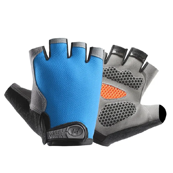 Half Finger Gloves Gym Fitness Anti-Slip Women Men Gel Pad Gloves Gym Cycling Fingerless Gloves Bicycle Accessories