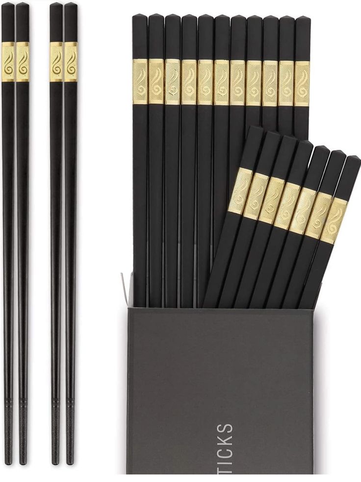 1 Pair Japanese Chinese Chopsticks Food Sushi Sticks Reusable Korean Chopsticks Set  Alloy Tableware Palillos Chinos