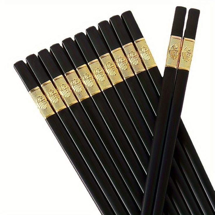 1 Pair Japanese Chinese Chopsticks Food Sushi Sticks Reusable Korean Chopsticks Set  Alloy Tableware Palillos Chinos