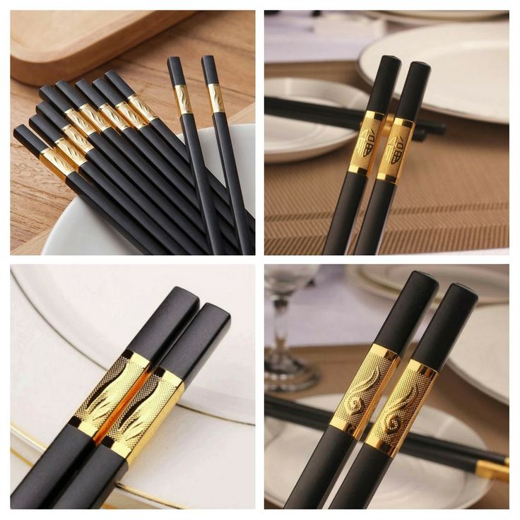 1 Pair Japanese Chinese Chopsticks Food Sushi Sticks Reusable Korean Chopsticks Set  Alloy Tableware Palillos Chinos