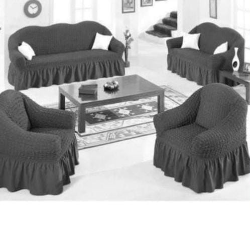 slip cover, which is cotton, tailored and ultra soft. The suitable design adds cozy feel to your home and as well protects your seats from dirt and any form of damage. The seat covers are stretchable