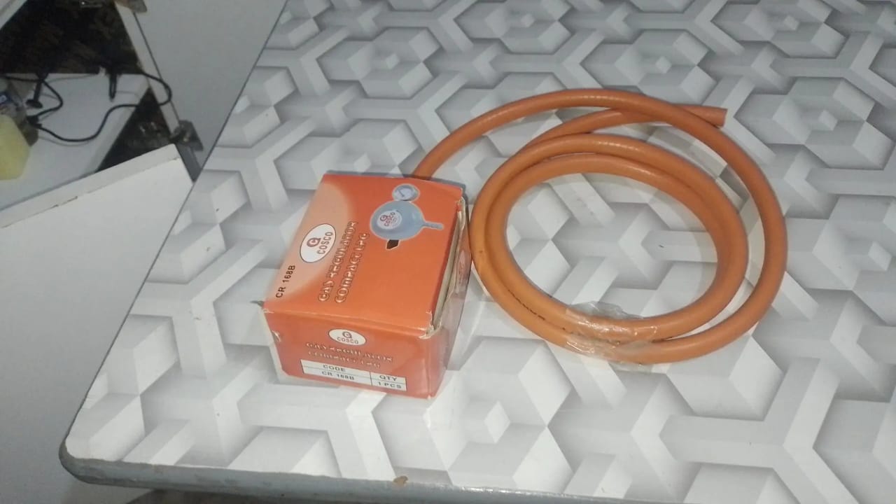 CUSTOMER FAVOURITE 😍 REGULATOR;13KG REGULATOR GAS GAS 27mm REGULATOR WITH PRESSURE GAUGE+2 METRE PIPE+2 PIPE CLIPS  kitchen appliances home