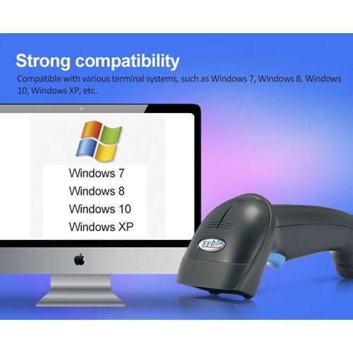 Syble Auto Sense Barcode Scanners Laser Handheld 1D Barcode Reader For Supermarket