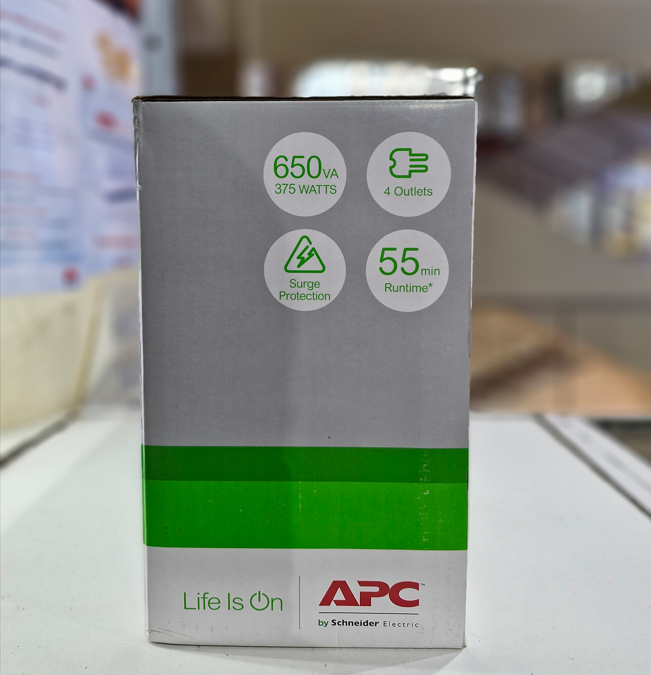 Back-UPS 650VA, 230V, AVR, Universal Sockets