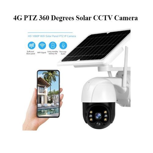 Two-way Audio 4G SIM Card Solar Panel Outdoor Monitoring Smart Home Camera