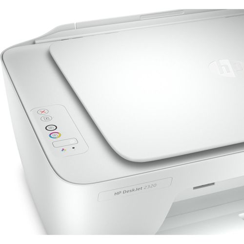 HP DeskJet 2320 All-in-One Printer, Print, Copy, Scan, USB Interface, White (1YR WRTY)