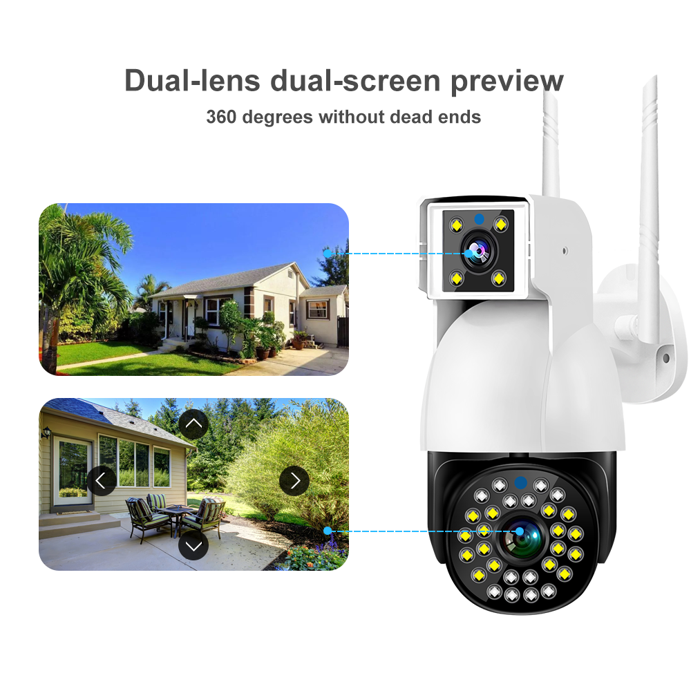 V380 Pro 1080P App Network Video Recorder Surveillance Wireless Home Security PTZ Dual Lens 360 WiFi Cameras CCTV IP Camera