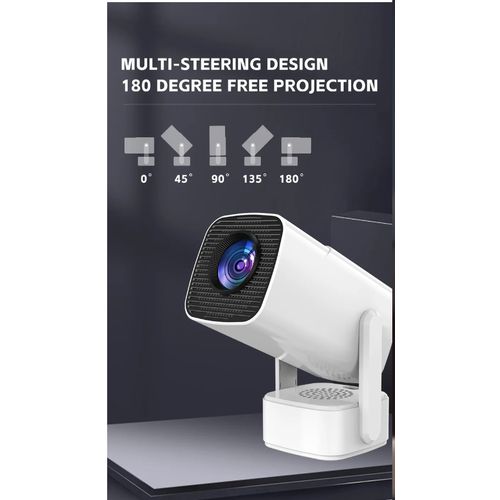 Smart Android Projector P30 PRO Smart Home Cinema Portable Projector with HDMI, USB and AUX PORT. Full HD resolution