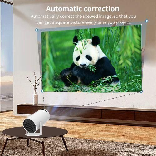 Android Projector WiFi Bluetooth Supported Outdoor Movie Projector - Mini Portable Projector, Supports 4K 1080P, Dual-Band WiFi 6 5G, Wireless Bluetooth 5.0, Android 11, Includes Bluetooth Speaker