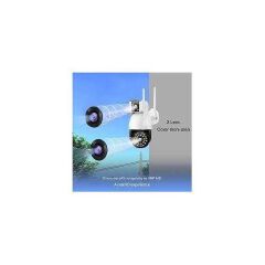 Intelligence 4MP Dual Lens/Dual Screen 4G SIm AI Human Camera Security Camera. BINOCULAR LENS 4G SIM SUPPORTABLE- 4MP high-definition resolution (4G SIM card not Wi-Fi)