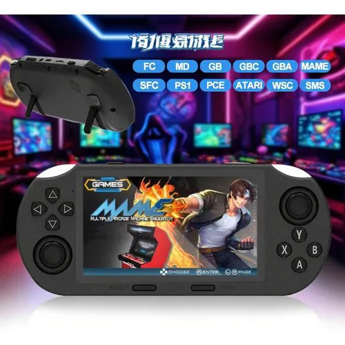 Muzee SF3000 handheld retro gaming console. 64G Dual Joysticks Handheld Game Console 4.5 Inch IPS Screen Built-in 20000+ Games 3000mAh Battery Portable Video Player Console Only SF3000 Game  Console