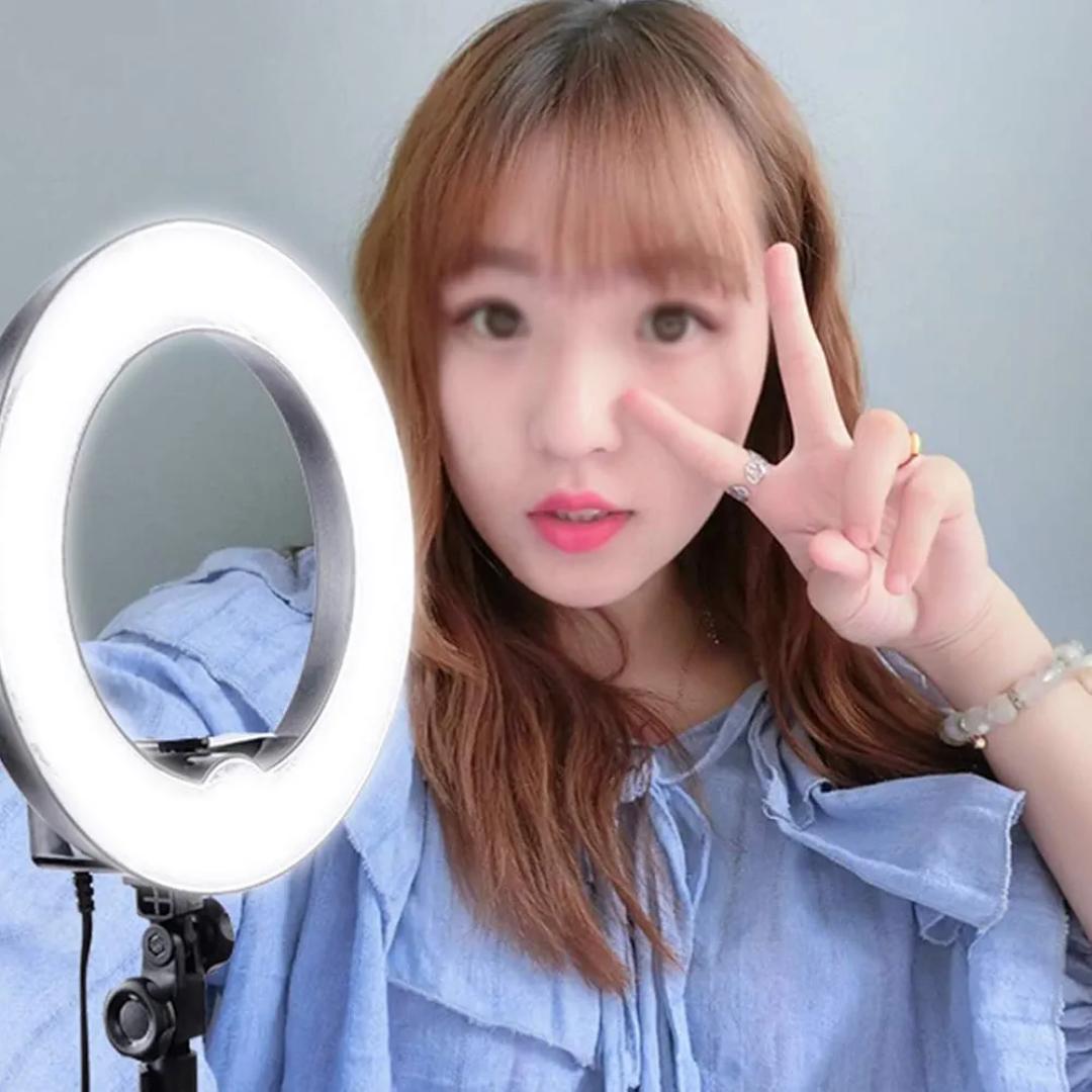 EWORLD Mobile Live Supplementary Light Photography Ring Lamp with US Plug,