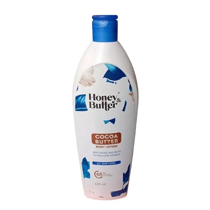 Honey & Butter Cocoa Butter Whole Body Lotion. Makes Skin Younger, Improve Elasticity, Protects & Moisturizes