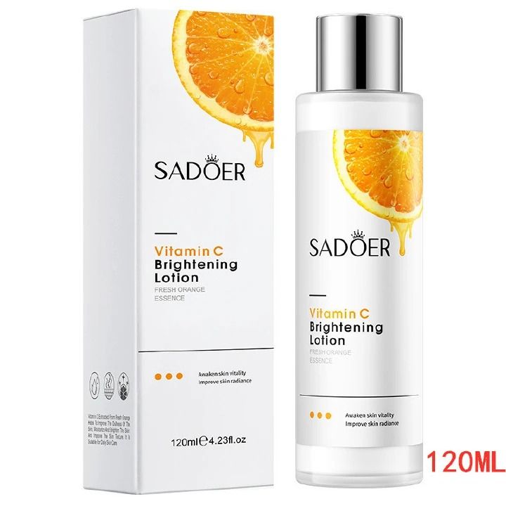 %100 original SADOER  products, 27Pcs Skin Care Set Vitamin C Face Cleansers + Moisturizing lotion + Face Essence +Face Toner Tone+Eye Cream +20Pcs Masks +Lipstick + Hand Cream Gift set