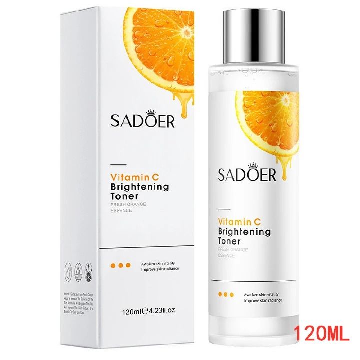%100 original SADOER  products, 27Pcs Skin Care Set Vitamin C Face Cleansers + Moisturizing lotion + Face Essence +Face Toner Tone+Eye Cream +20Pcs Masks +Lipstick + Hand Cream Gift set