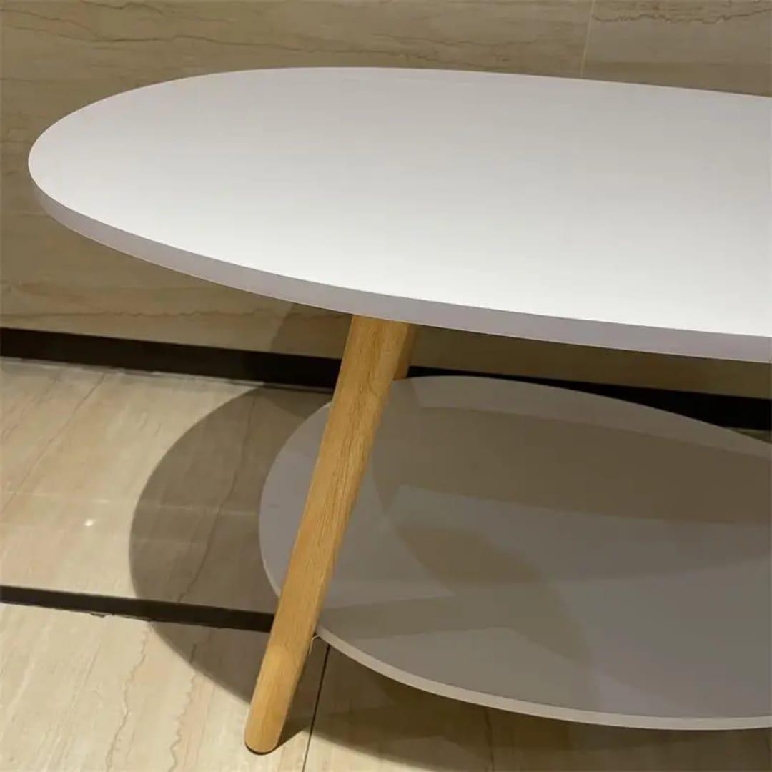 Oval Wooden Coffee Table