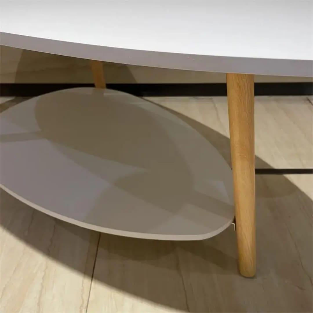 Oval Wooden Coffee Table