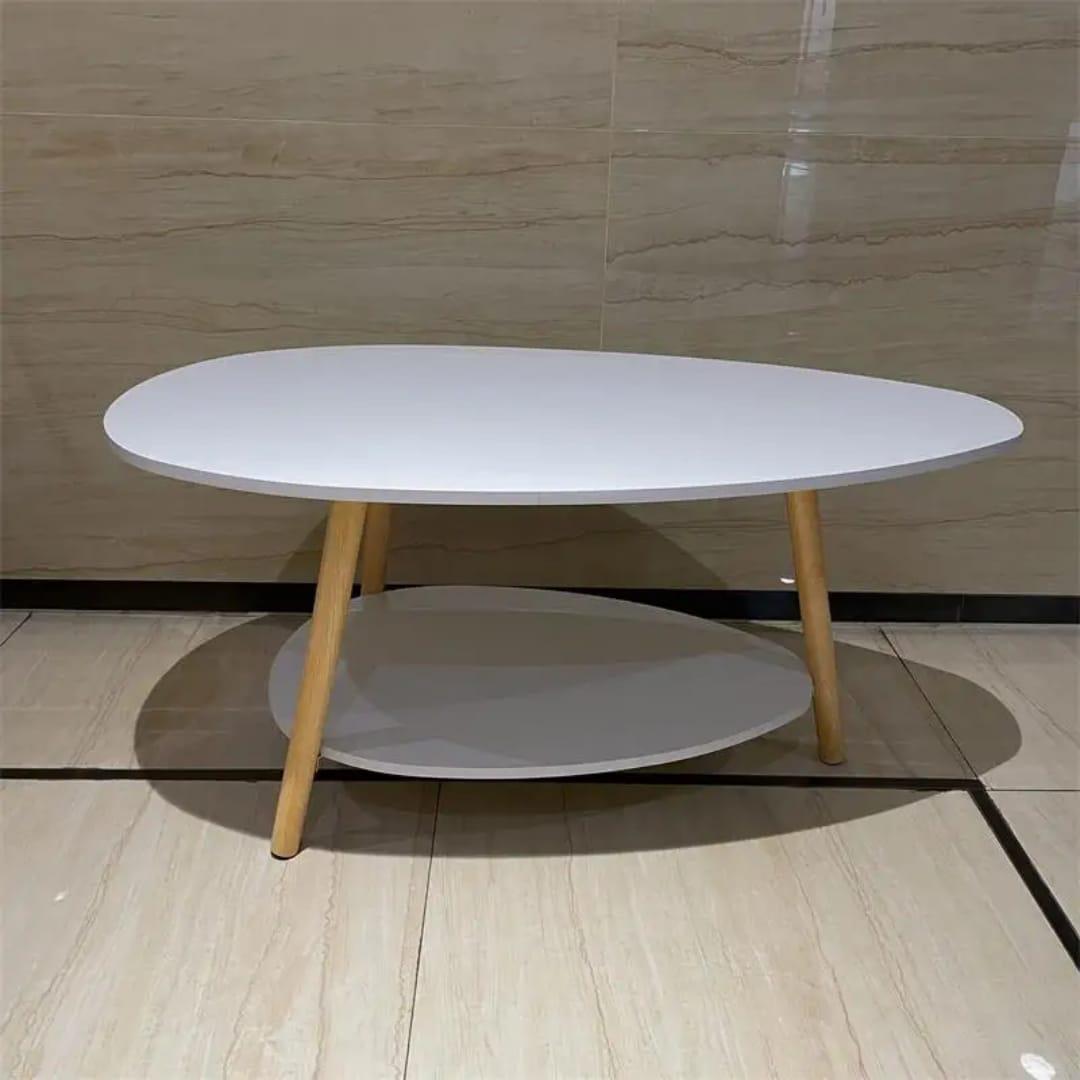 Oval Wooden Coffee Table