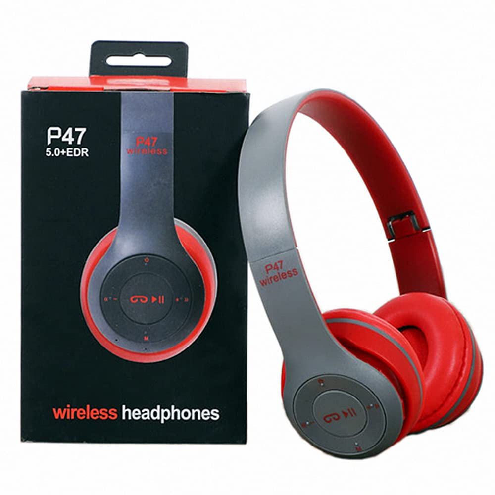 Brand New P47 Wireless Bluetooth Headphones headsets with memory card slot Re-chargeable over ear earphones