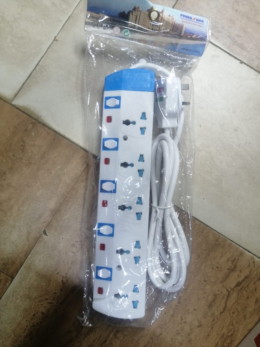 Heavy Duty 5 Way 3 Metres Extension Cable Power Cable with Switch with long cable and power safety switch