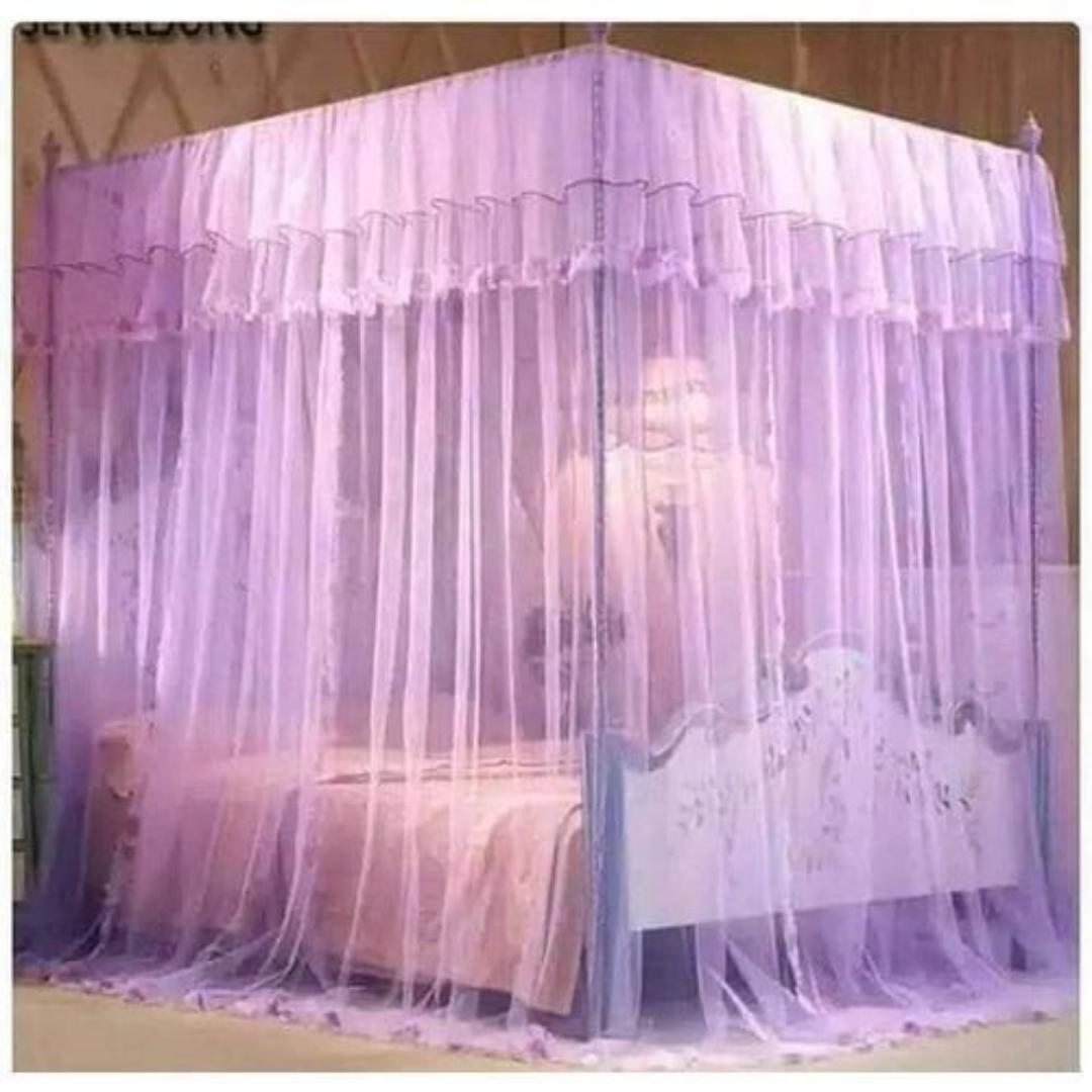 【 Promotion】4*6/5*6/6*6 4 stands mosquito net with Stand Mosquito Repellent Tent Bedding Accessories