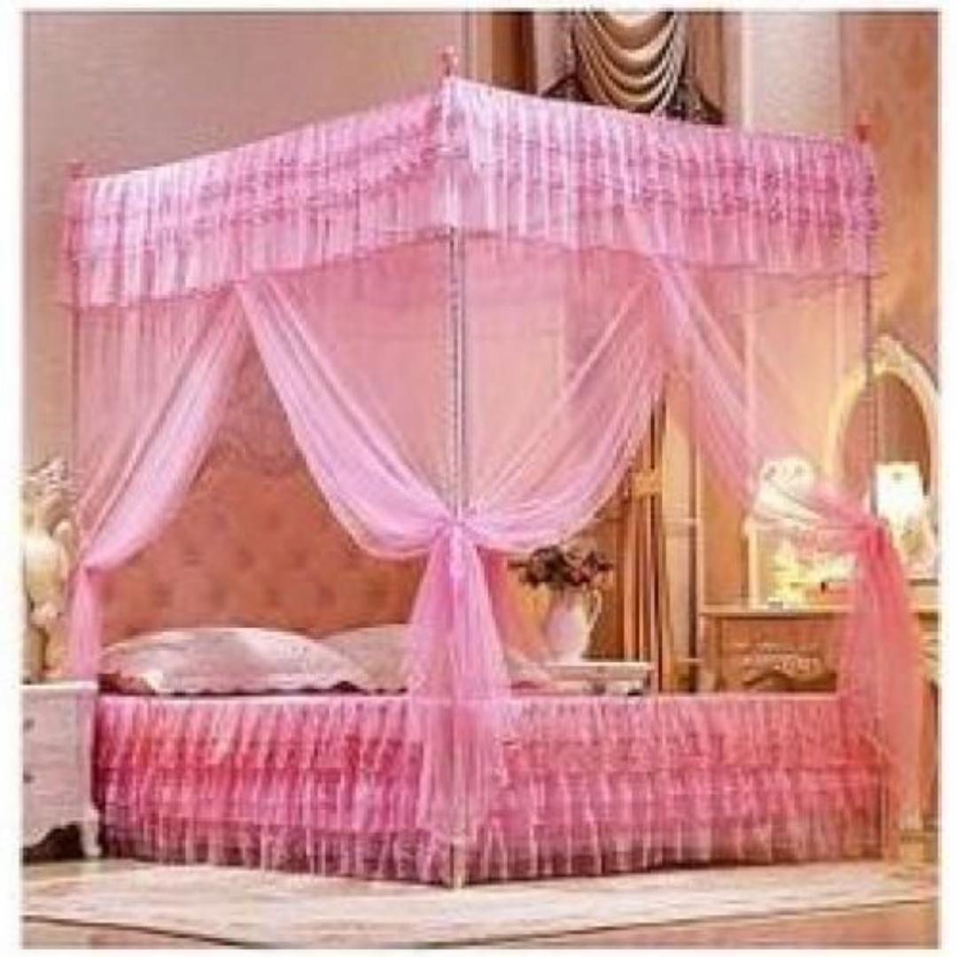 【 Promotion】4*6/5*6/6*6 4 stands mosquito net with Stand Mosquito Repellent Tent Bedding Accessories