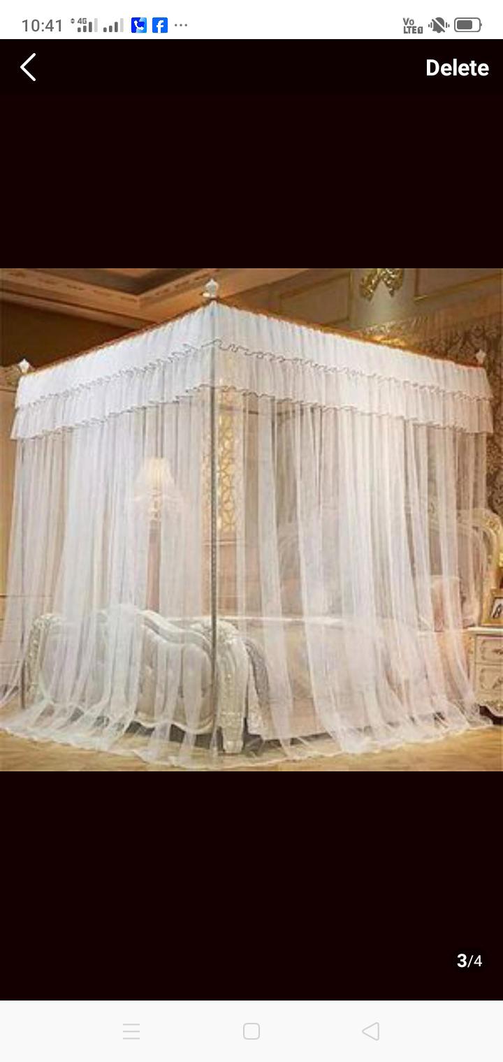【 Promotion】4*6/5*6/6*6 4 stands mosquito net with Stand Mosquito Repellent Tent Bedding Accessories