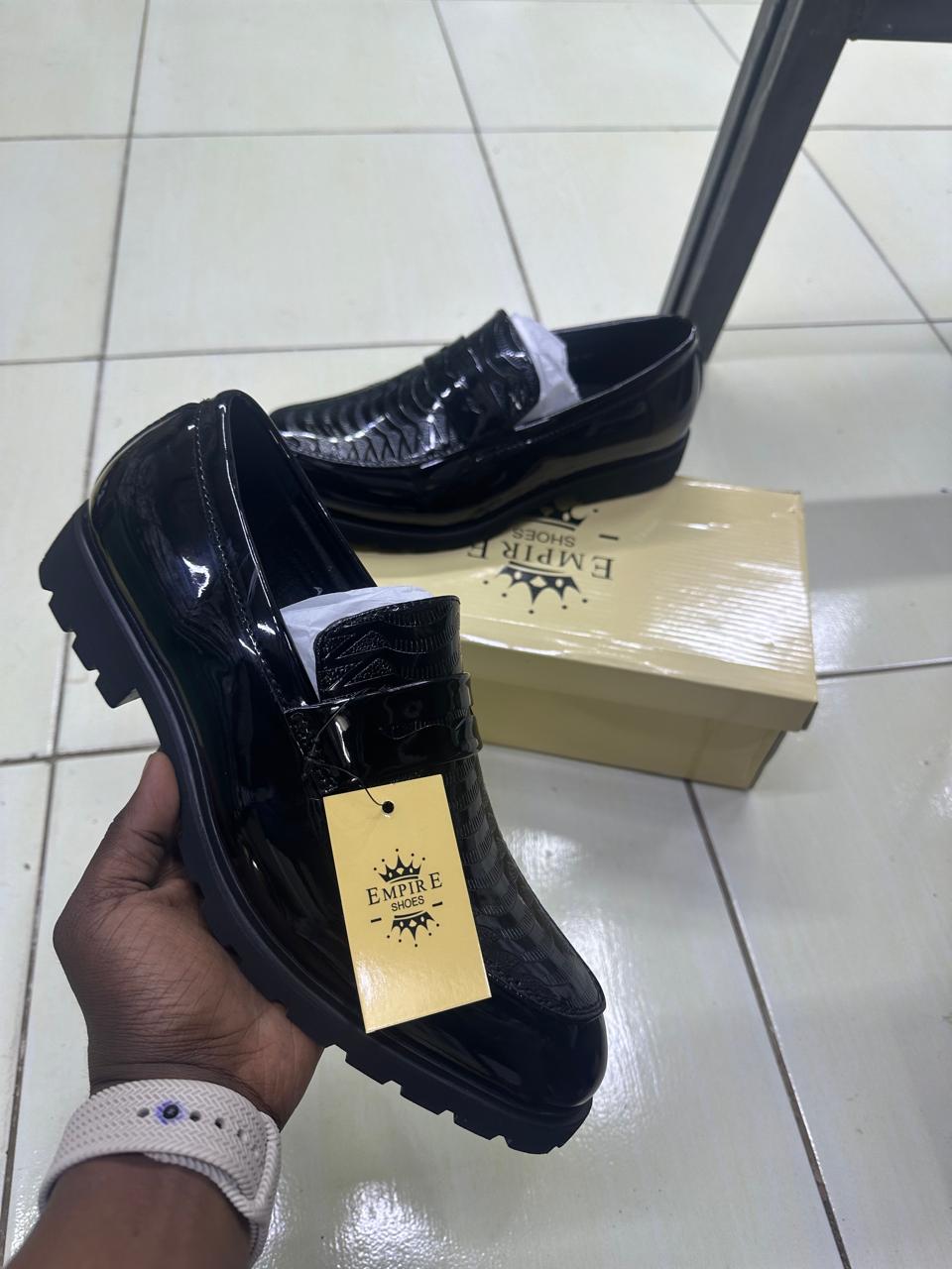 Classic Black  Loafers Men’s Formal Slip-On Shoes Men's Genuine Leather Slip-On Loafers - Classic Black Dress Shoes For Office, Formal, And Business Wear🔥🔥🔥