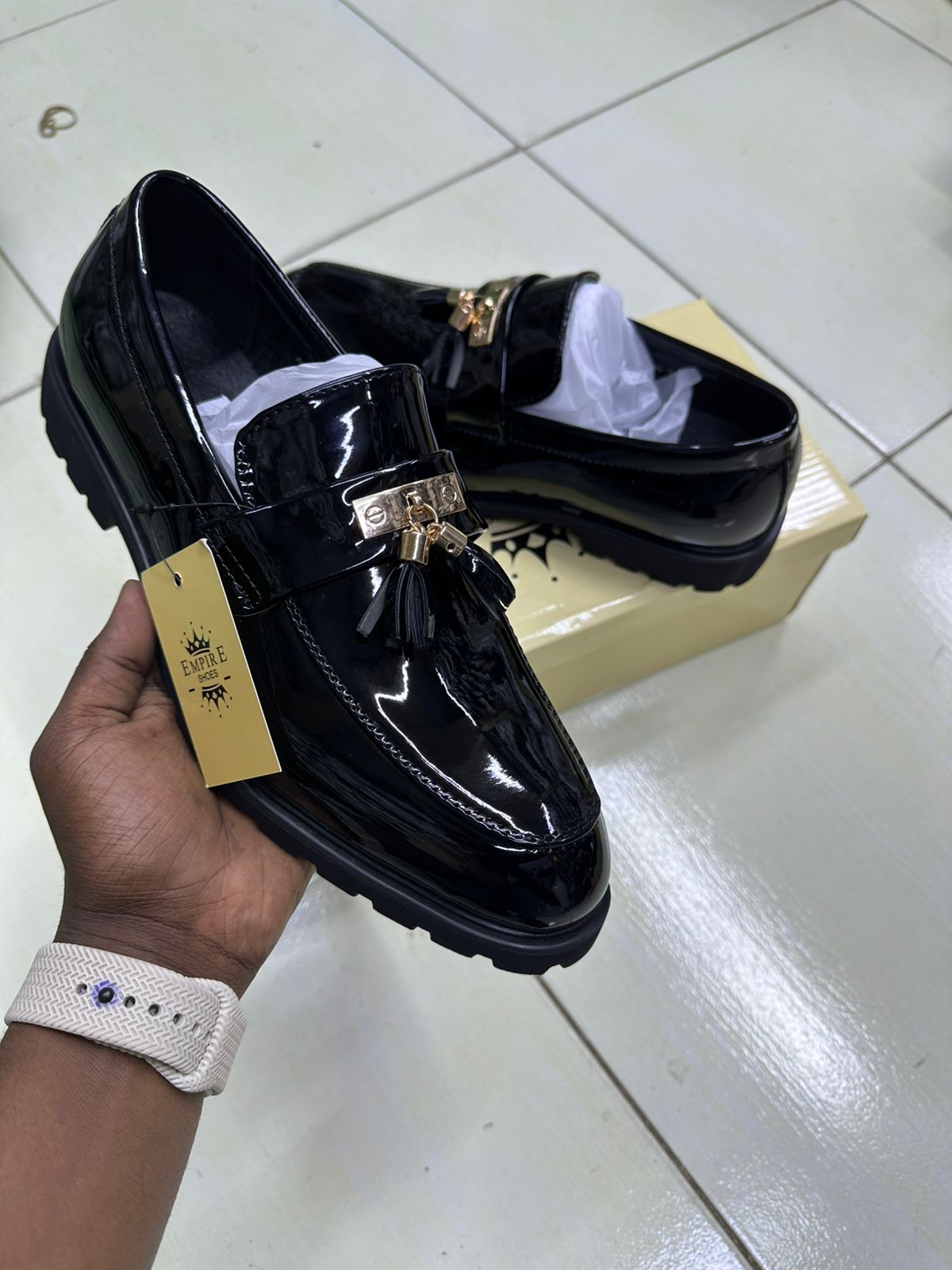 Classic Black  Loafers Men’s Formal Slip-On Shoes Men's Genuine Leather Slip-On Loafers - Classic Black Dress Shoes For Office, Formal, And Business Wear🔥🔥🔥