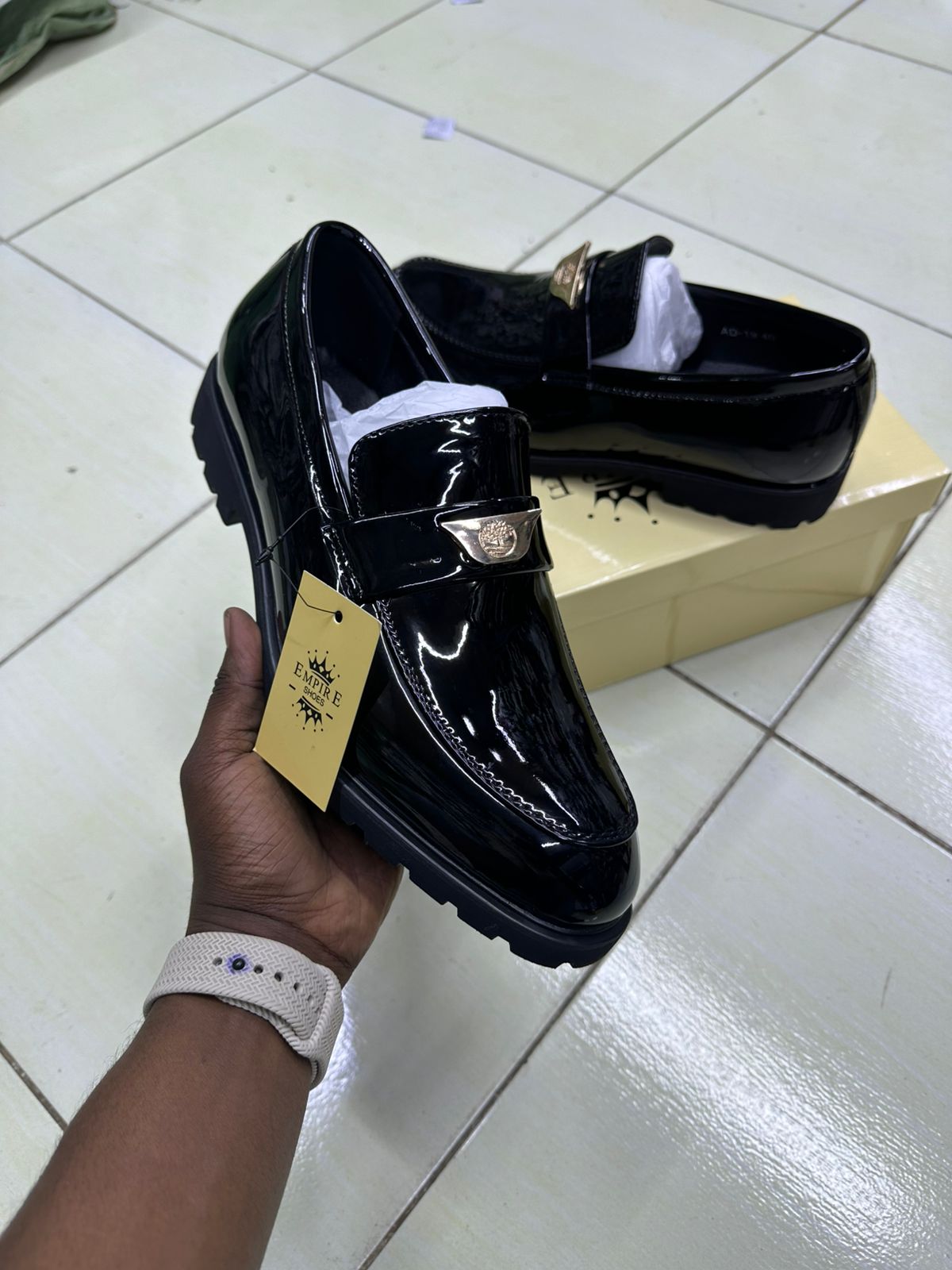 Classic Black  Loafers Men’s Formal Slip-On Shoes Men's Genuine Leather Slip-On Loafers - Classic Black Dress Shoes For Office, Formal, And Business Wear🔥🔥🔥