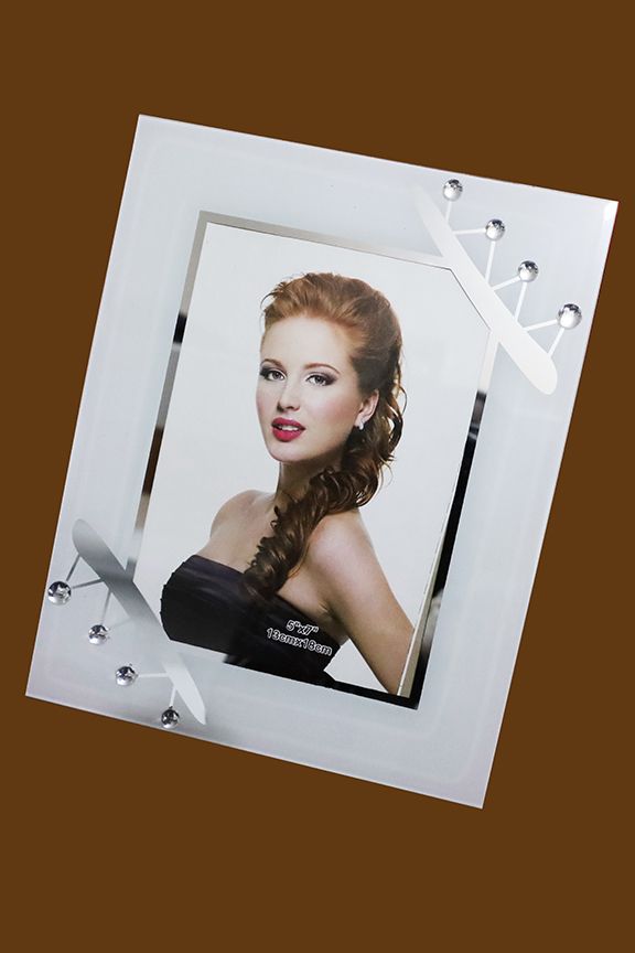 A5 Size Glass Photo Frame (5X7 inches) with differnt colors
