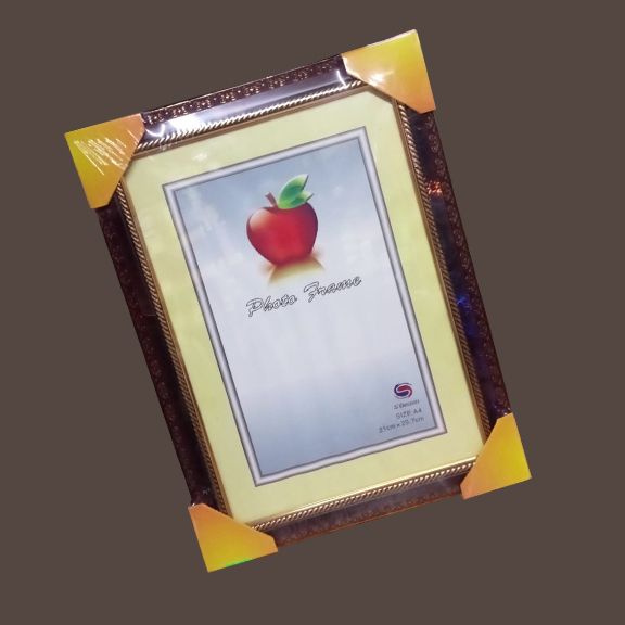 A4 Size Photo Frame (8X12 inches) with glass and back cover cardboard and a stand