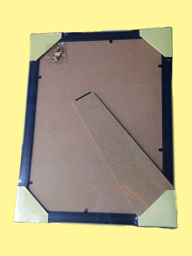 A4 Size Photo Frame (8X12 inches) with glass and back cover cardboard and a stand