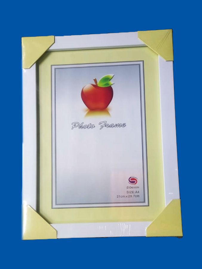 A4 Size Photo Frame (8X12 inches) with glass and back cover cardboard and a stand