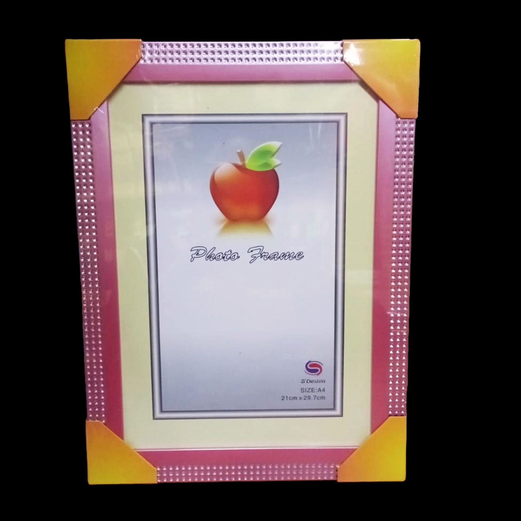 A4 Size Photo Frame (8X12 inches) with glass and back cover cardboard and a stand