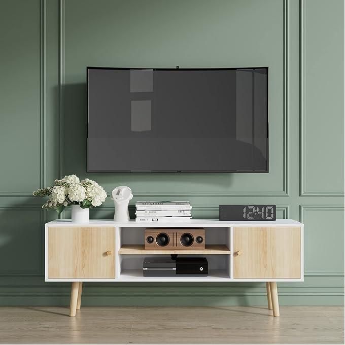 Roman Wallnut Modern Wooden TV Stands 4FT