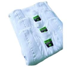 Men's Vests- 3 pcs in 1 pack (100% Cotton- All White)