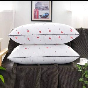Set Of 2 Bed Pillow Soft Comfy pillows (Pair- Pure Fibre Filled)