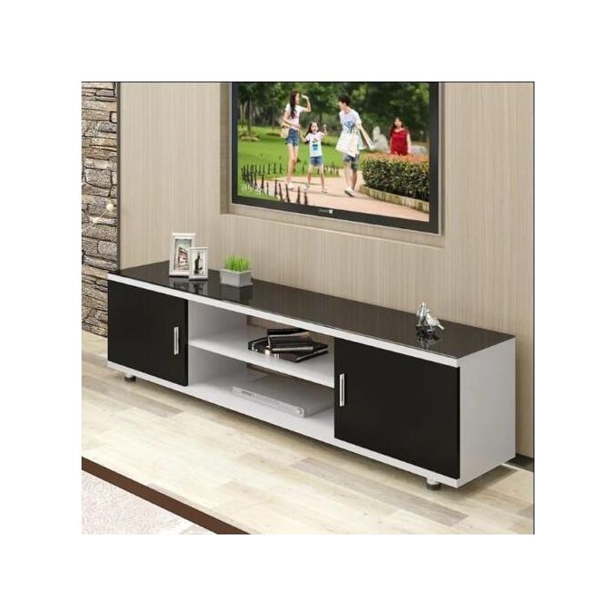PARA Modern Wooden TV Stand - 5FT (brown and white)