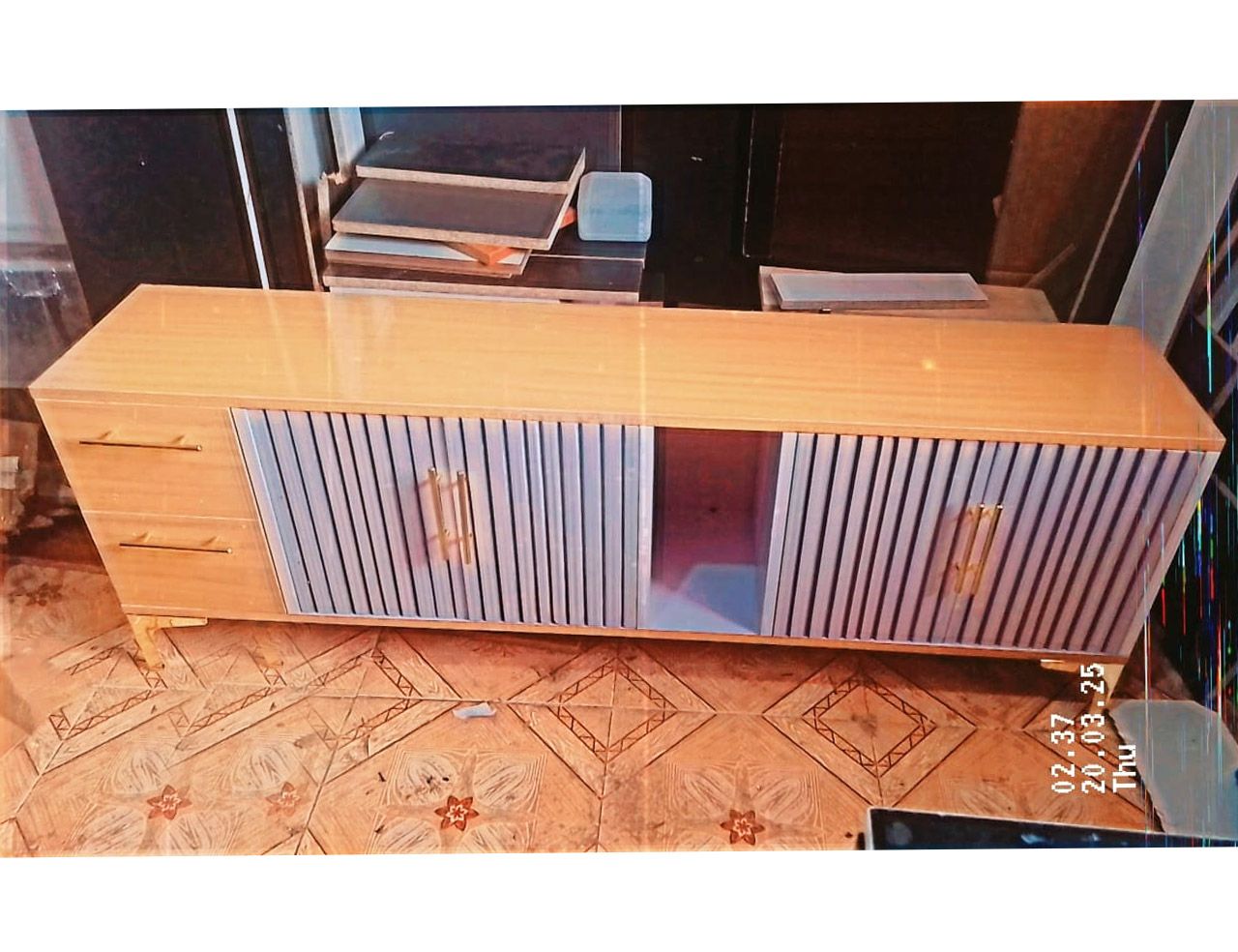 MISISSIPPI TV STAND - 5FT with Cabinet Storage and Open Shelves for 55, 65 Inch
