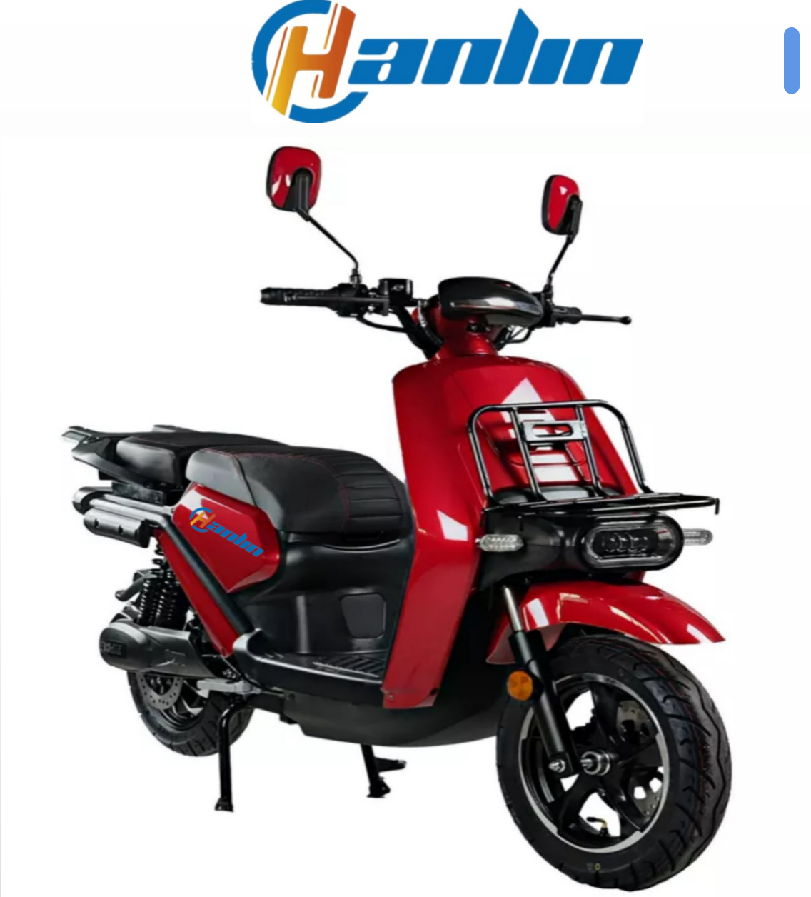Hanlin-CPX Electric Scooter. ELECTRIC MOTORCYCLE ,Electric Scooter 1500W Brushless,Charge at home,Max Speed-65Km/h,Loading Capacity-200KG, Lithium Battery-60V 30AH (with room for extra battery)
