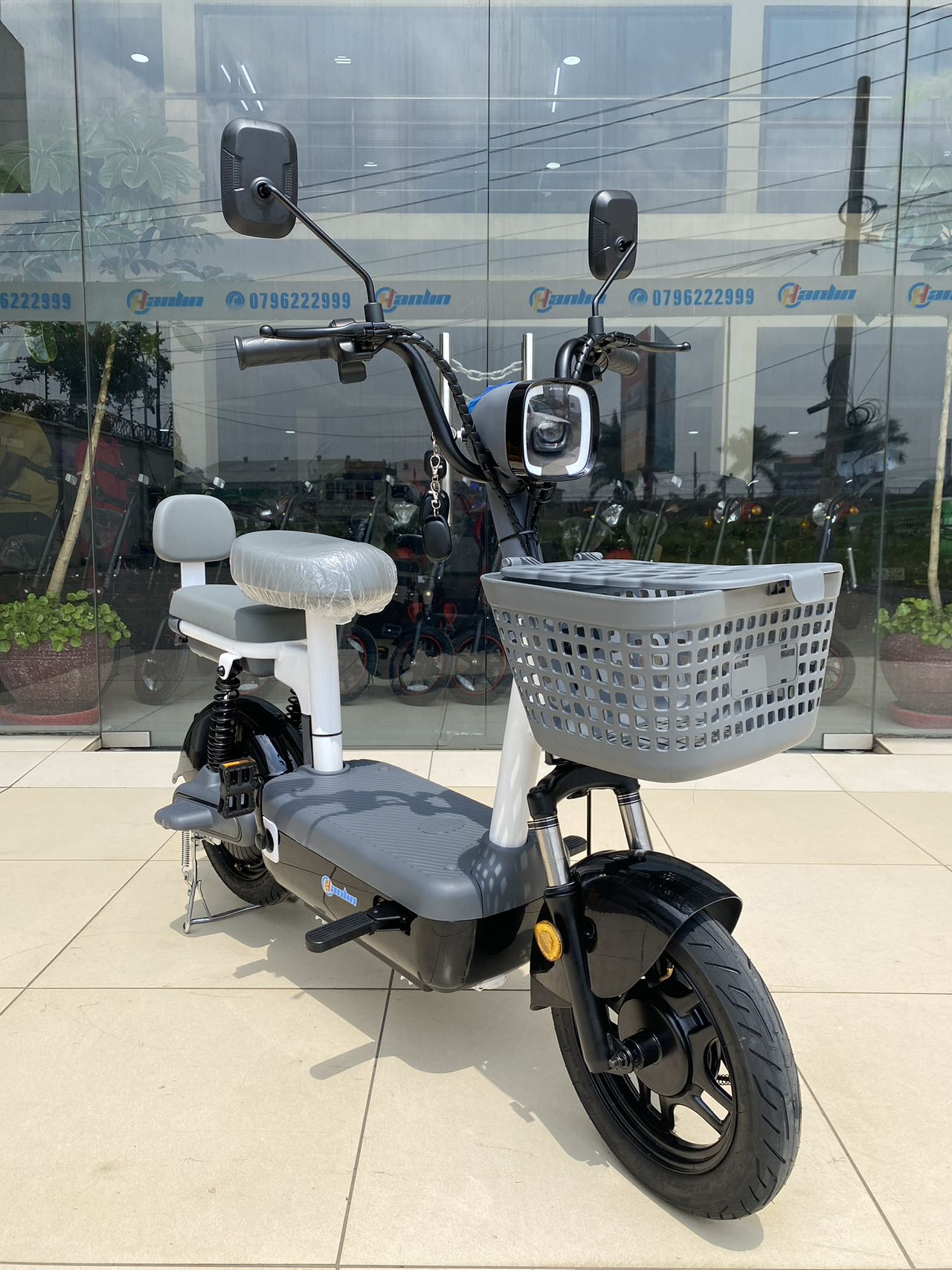 Hanlin - MINI Electric Scooter, Mini scooter,  ELECTRIC SCOOTER, Charge at Home, Max design speed - 50km/h, Range 50km,Loading capacity - 100kg, Motor - 350W Brushless, Lead Acid Battery - 48V 28 20AH