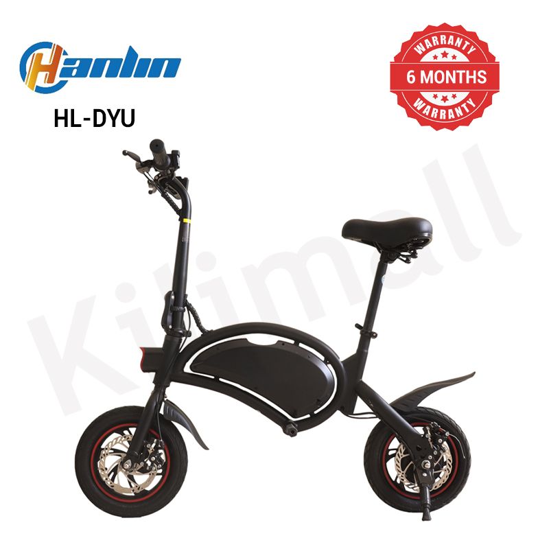 Hanlin - DYU Mini Foldable Electric Bike, Electric bike, Electric Mini Bicycle. E-bike, Max Speed - 30km/h, Range - 30km, Motor - 250W, Battery 36V 8AH, Children E-bikes, with pedal assist.