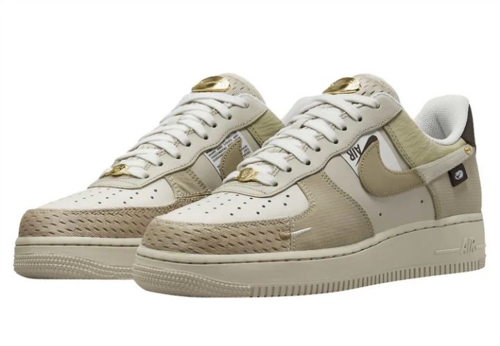 Airforce 1 Low Tan Bling High Quality Sneakers Men and women Sizes 38-44