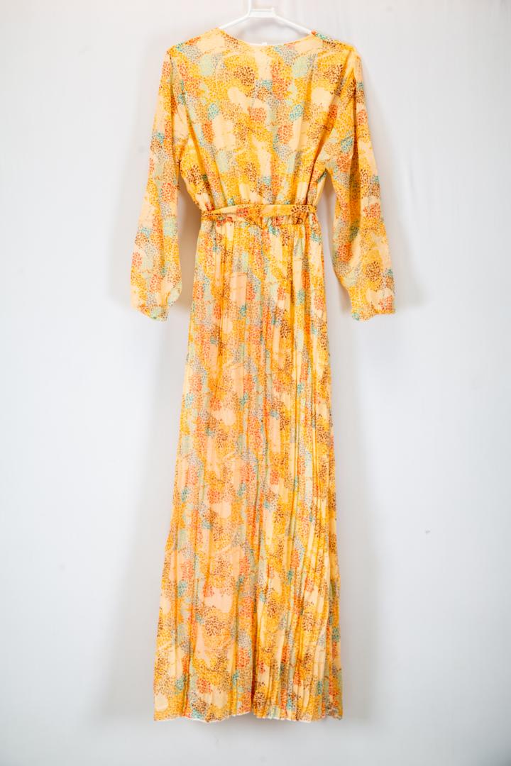 Fashion ladies elegant dress for parties weddings long sleeve printed maxi dress  women ladies fashion long dress maxi dress