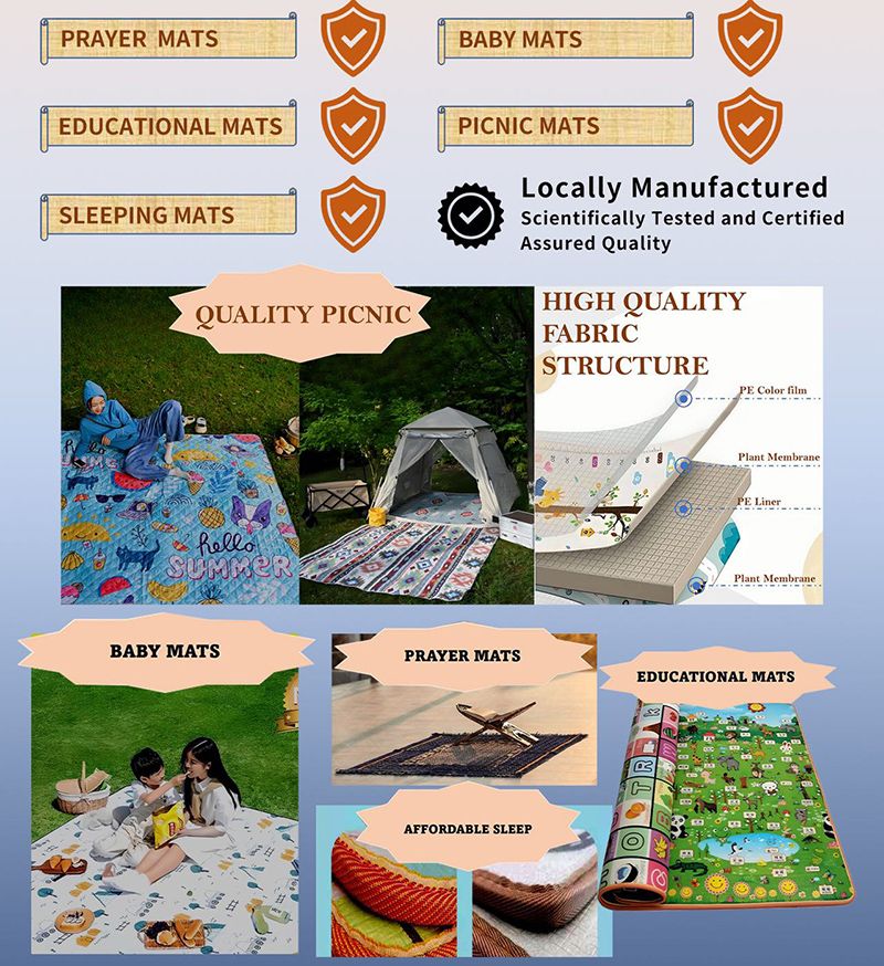 BEBE HOPE 3*6 / 4*6.5 / 5*6.5 / 6*6.5 1PC Double-sided Printed Waterproof Easy to Clean Foam Warm Floor Carpet Sleeping Mat Lawn Mat Living Room Floor Mat Picnic Play Mat Children Crawling Mat