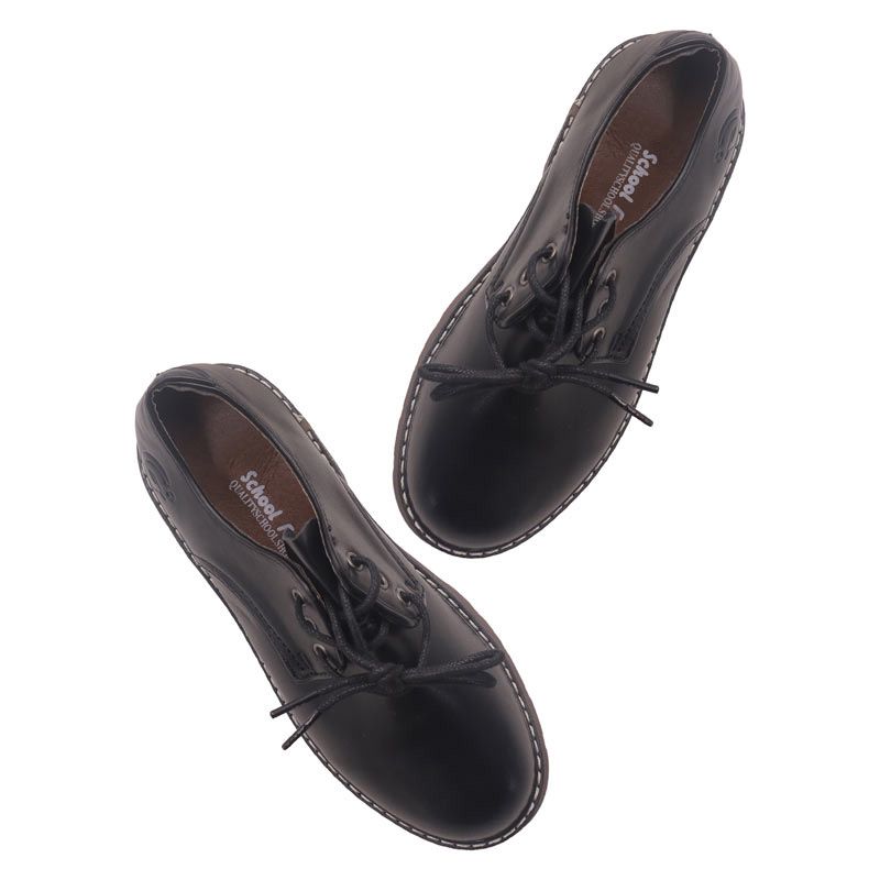 Size EU25-30 Boys and girls PU Leather Shoes Solid Black Kid Shoes Spring Autumn Baby Casual School Shoes Children Shoes (859)